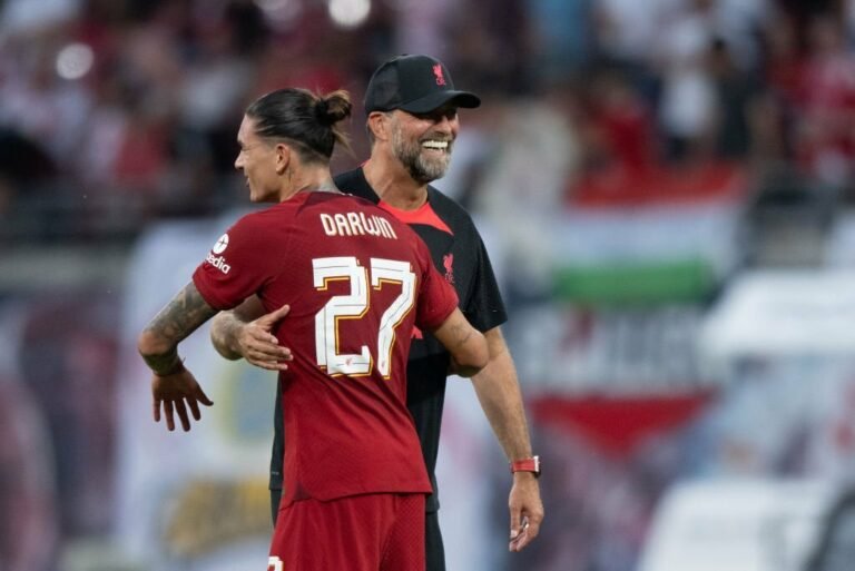 Diante jejum de gols, Klopp comenta sobre atuações de Darwin Nuñez