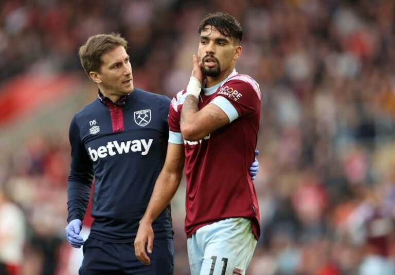 Técnico do West Ham confirma lesão de Lucas Paquetá: “Parece um pouco séria”