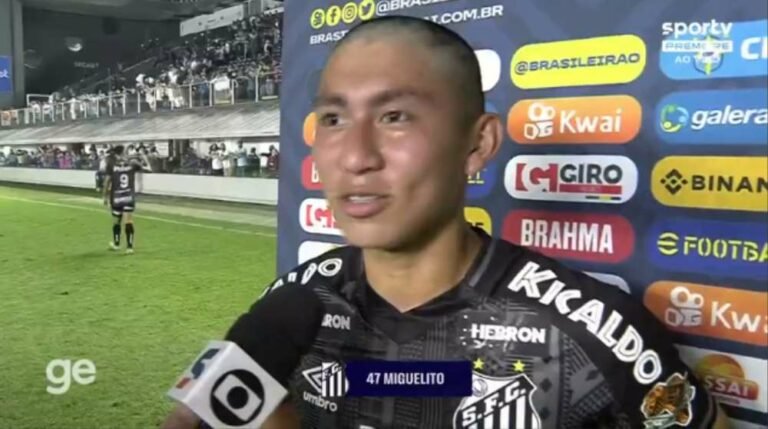 Miguelito estreia e valoriza a oportunidade no Santos: “Time de nível mundial”