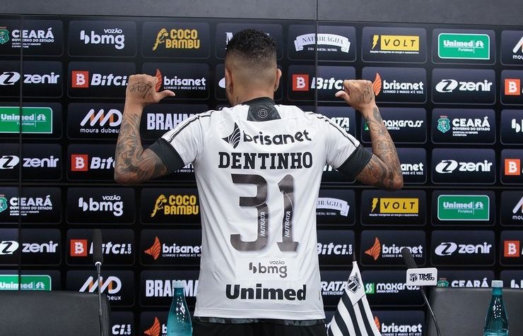 Dentinho deixa o Ceará e está livre no mercado