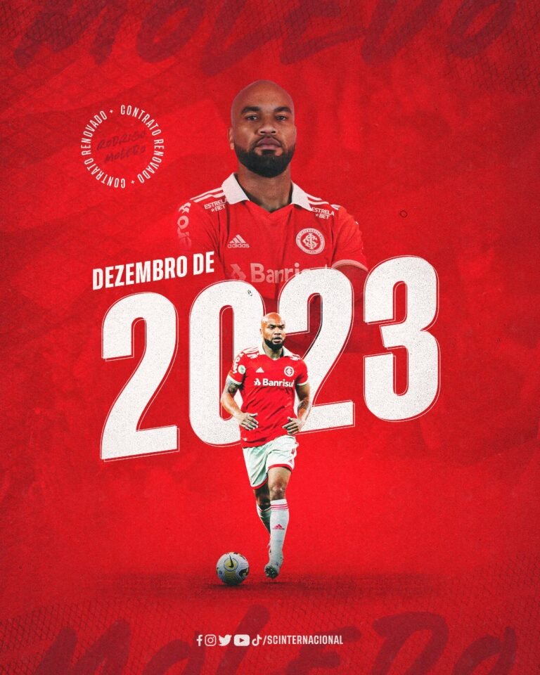 Internacional anuncia a renovação de contrato com o zagueiro Rodrigo Moledo