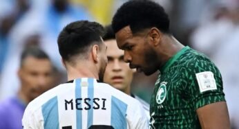 Zagueiro da Arábia Saudita revela o que disse a Messi após encarada