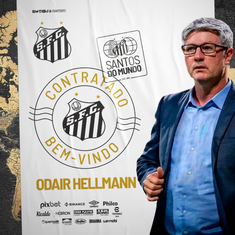 Santos anuncia a contratação de Odair Hellmann como novo técnico