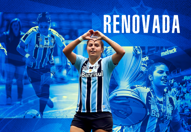 Atacante Caty renova contrato com as Gurias Gremistas até 2024