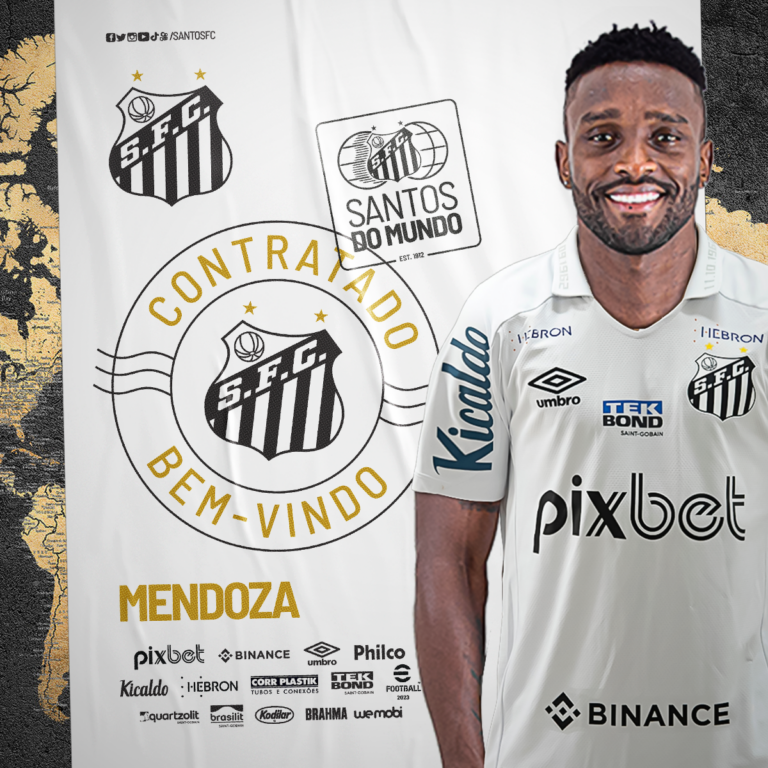 Santos anuncia a contratação do atacante Mendoza, ex-Ceará
