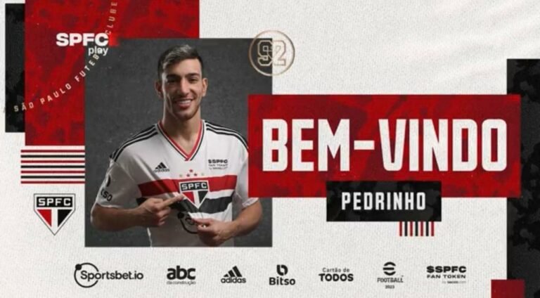 São Paulo anuncia contratação de Pedrinho, ex-América-MG
