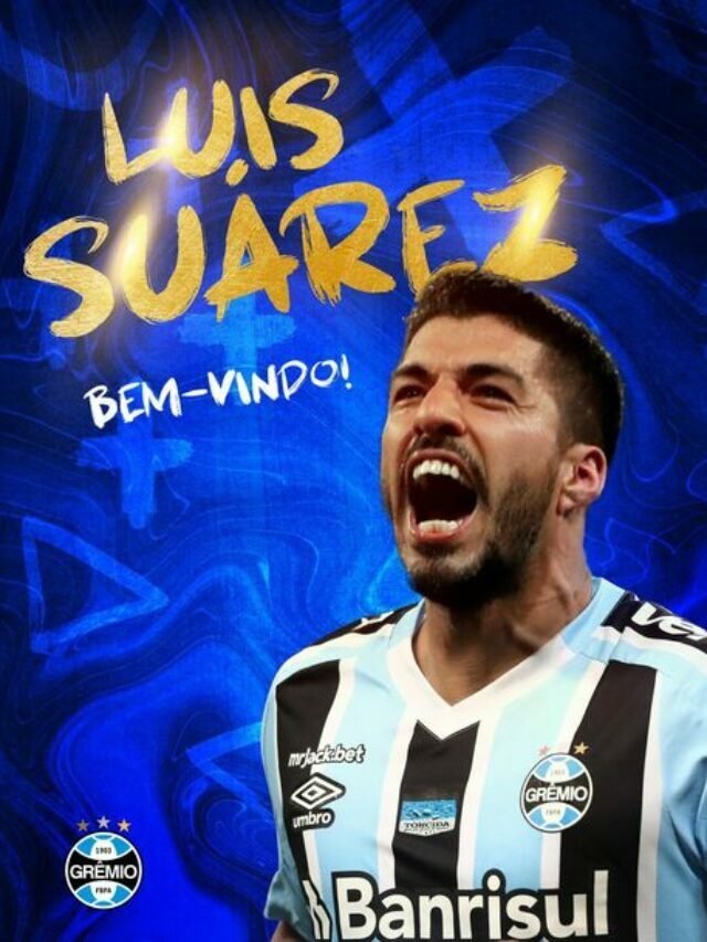 Grêmio anuncia a contratação do centroavante Luis Suárez