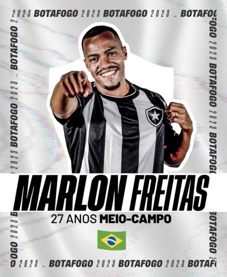 Botafogo anuncia a contratação de Marlon Freitas, ex-Atlético-GO