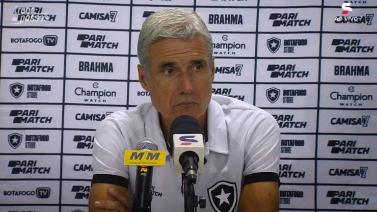 Luís Castro admite jogo ruim do Botafogo e assume responsabilidade em atuação da equipe