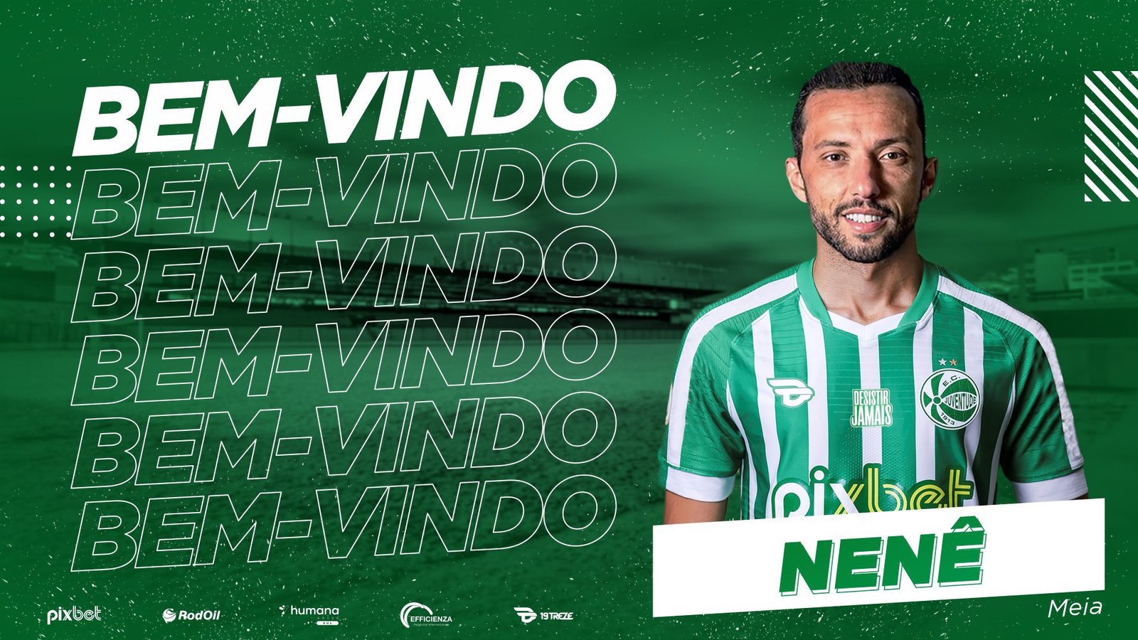 Após saída do Vasco, Nenê é anunciado pelo Juventude