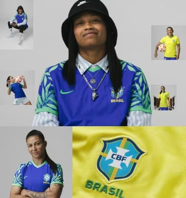 CBF e Nike divulgam os novos uniformes da Seleção Feminina para a Copa do Mundo