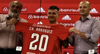 Aránguiz é apresentado como novo reforço do Internacional