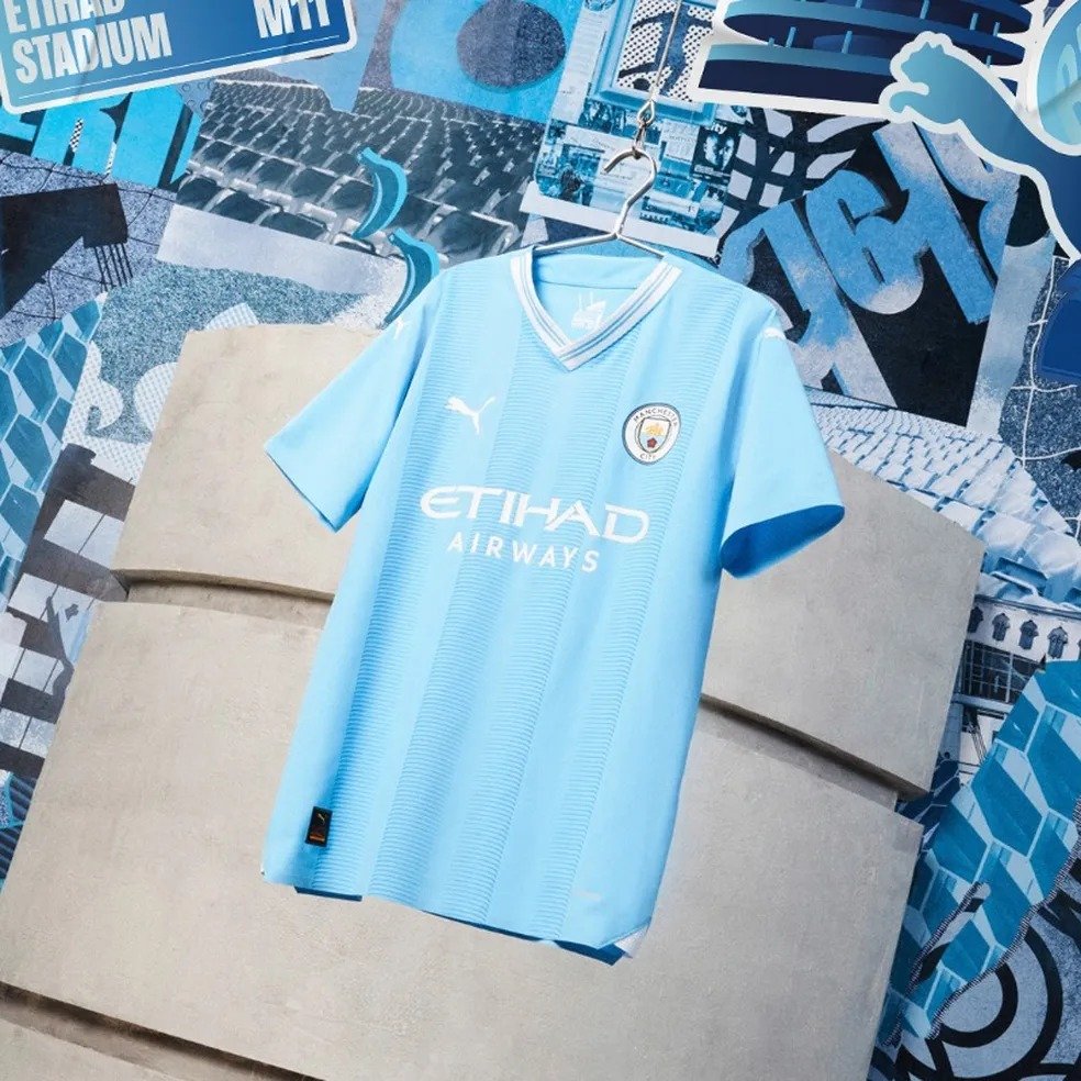 Camisa do Manchester City Home 2023/2024 Azul – Versão Jogador