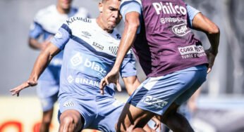 Evolução nos treinos pode fazer Turra mudar lateral do Santos