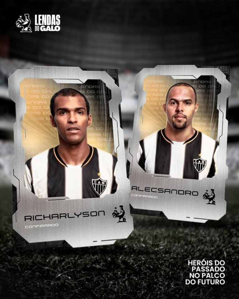 Campeões da Libertadores, Atlético-MG confirma dupla de irmãos em Jogo das Lendas