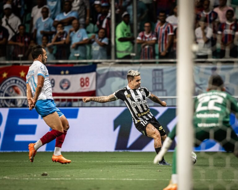 Santos vence o Bahia na estreia de Marcelo Fernandes