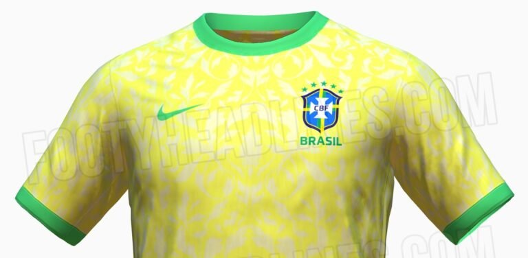 Vaza imagem do provável uniforme principal do Brasil para Copa América de 2024