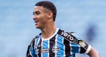 Em semana de renovação, Gustavo Nunes comemora estreia e exalta o Grêmio: “Sou muito grato”